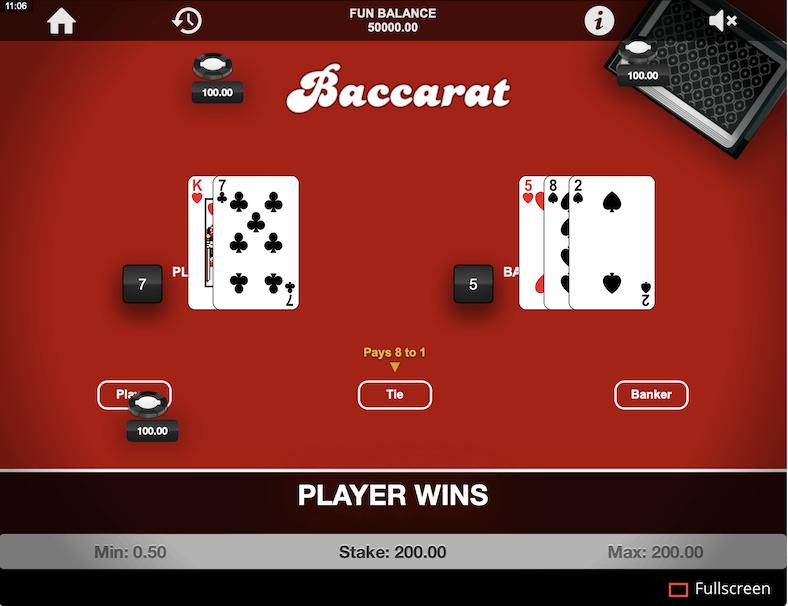 Baccarat by 1x2Gaming - 2